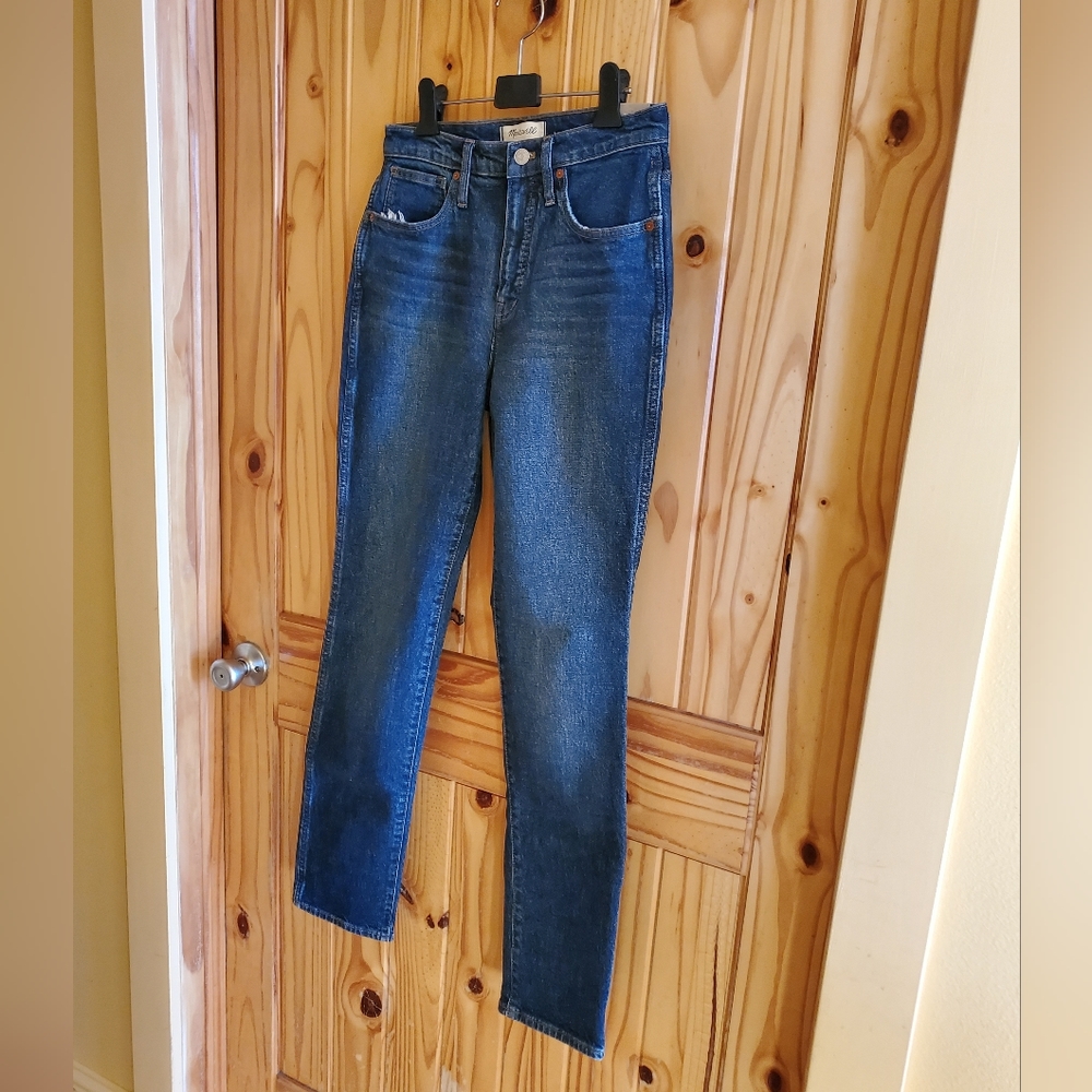 NWT Madewell Stovepipe Full-Length High Rise Straight Jeans